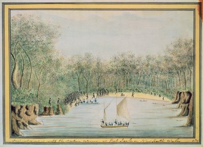 First Interview with the Native Women at Port Jackson, New South Wales, 1788 by William Bradley